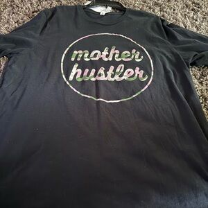 Bella Canvas Black 'Mother Hustler' Graphic Tee